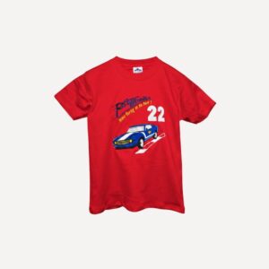 Polo manga corta Fast Wheels rojo para niño en algodón pima peruano.